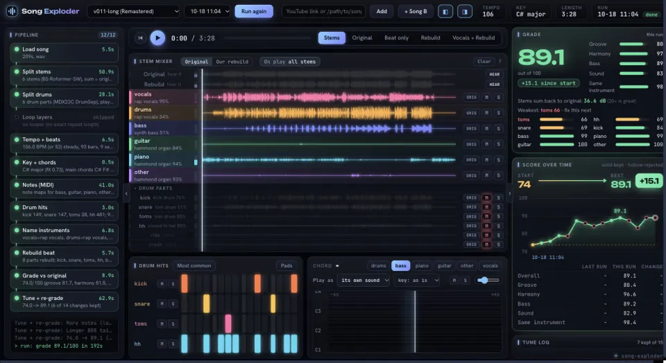 Song Exploder screen